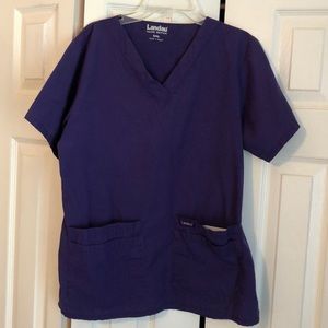 Landau Purple Scrub Top